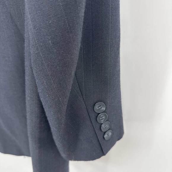 Lanvin Paris Vintage Blazer Lapel Collar Two Buttoned Long Sleeve Gray Size 40R - Picture 5 of 11